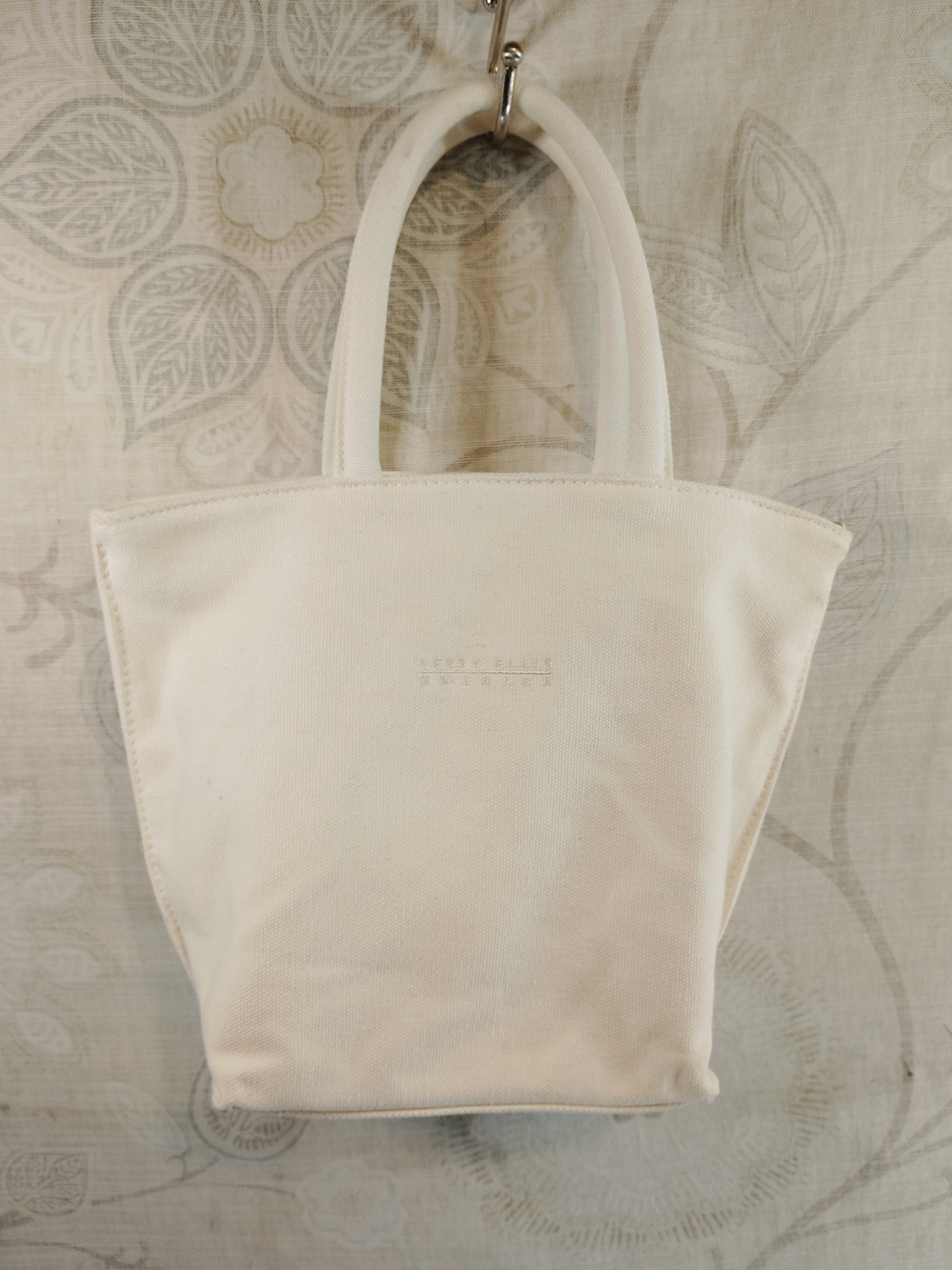 Perry Ellis Cream Mini Tote Bag